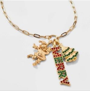 NEW SUGARFIX BAUBLEBAR Merry Lil' Christmas December to Remember charm necklace